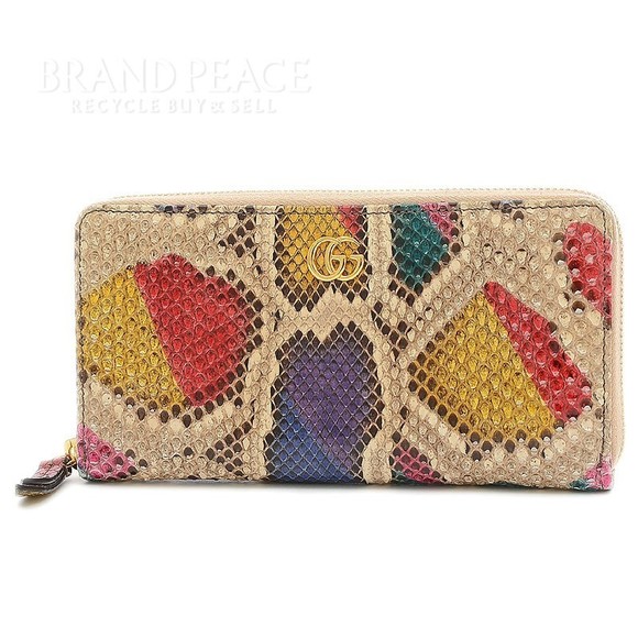 Gucci Python Wallet Marmont Zip Leather Long - Picture 1 of 6